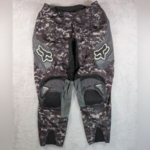 Fox 180 Series Riding Pants Size 36 Men Black Digital Camo Moto Dirtbike